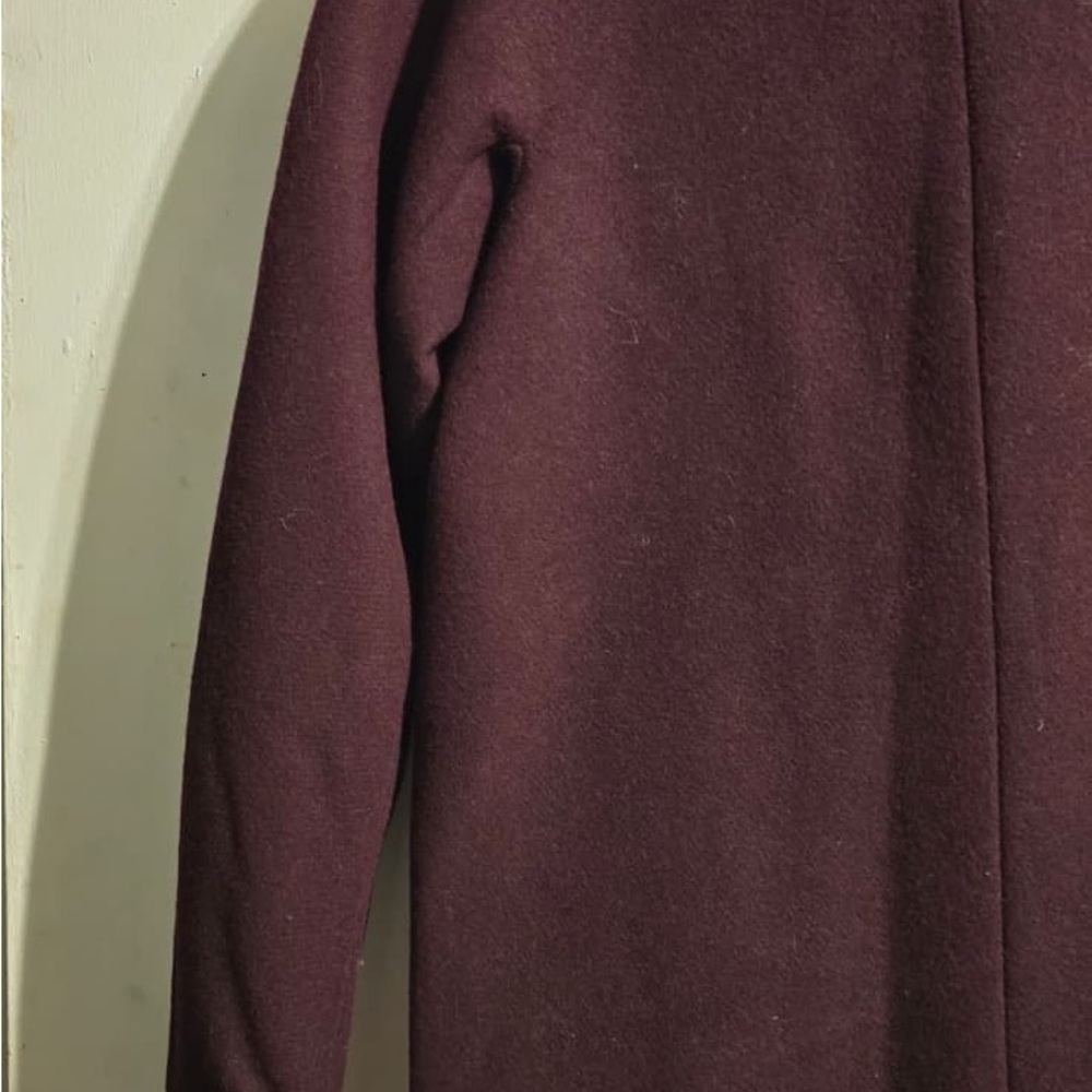Vince Camuto Dark Red Trench Coat - Picture 8 of 16